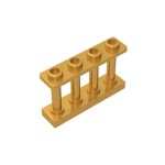 Fence Spindled 1 x 4 x 2 - 4 Top Studs #15332  - 297-Pearl Gold