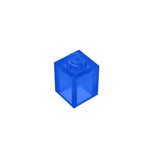 Brick 1 x 1 #3005 - 43-Trans-Dark Blue