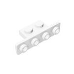 Bracket 1 x 2 - 1 x 4 - Rounded Corners #10201  - 1-White