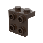 Bracket 1 x 2 - 2 x 2 #44728  - 308-Dark Brown