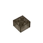 Brick 2 x 2 #3003 - 111-Trans-Black