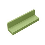 Panel 1 x 4 x 1 with Rounded Corners - Thin Wall #15207  - 330-Olive Green