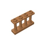 Fence Spindled 1 x 4 x 2 - 4 Top Studs #15332  - 312-Medium Dark Flesh