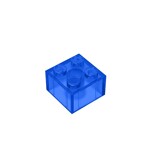 Brick 2 x 2 #3003 - 43-Trans-Dark Blue