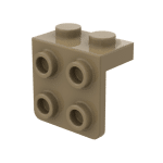 Bracket 1 x 2 - 2 x 2 #44728  - 138-Dark Tan