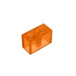 Brick 1 x 2 #3004 - 182-Trans-Orange