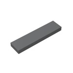 Tile 1 x 4 with Groove #2431  - 199-Dark Bluish Gray