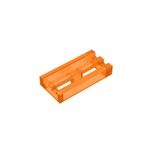 Tile, Modified 1 x 2 Grille #2412  - 182-Trans-Orange