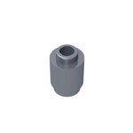 Brick Round 1 x 1 Open Stud #3062 - 315-Flat Silver