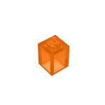 Brick 1 x 1 #3005 - 182-Trans-Orange