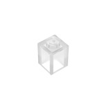 Brick 1 x 1 #3005 - 40-Trans-Clear