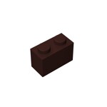 Brick 1 x 2 #3004 - 308-Dark Brown