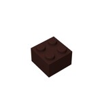 Brick 2 x 2 #3003 - 308-Dark Brown