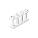 Fence Spindled 1 x 4 x 2 - 4 Top Studs #15332  - 1-White