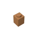 Brick 1 x 1 #3005 - 312-Medium Dark Flesh