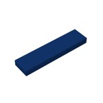 Tile 1 x 4 with Groove #2431  - 140-Dark Blue