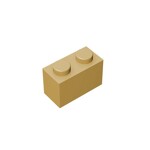 Brick 1 x 2 #3004 - 5-Tan