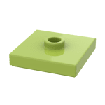 Plate Special 2 x 2 with Groove and Center Stud (Jumper) #87580 - 119-Lime