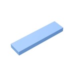 Tile 1 x 4 with Groove #2431  - 212-Bright Light Blue