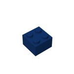 Brick 2 x 2 #3003 - 140-Dark Blue