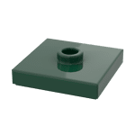 Plate Special 2 x 2 with Groove and Center Stud (Jumper) #87580 - 141-Dark Green