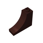 Brick Arch 1 x 3 x 2 Inverted - Inside Bow #18653  - 308-Dark Brown