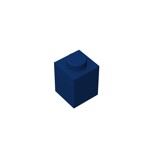 Brick 1 x 1 #3005 - 140-Dark Blue