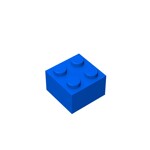 Brick 2 x 2 #3003 - 23-Blue