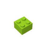 Brick 2 x 2 #3003 - 119-Lime