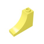 Brick Arch 1 x 3 x 2 Inverted - Inside Bow #18653  - 226-Bright Light Yellow