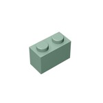 Brick 1 x 2 #3004 - 151-Sand Green