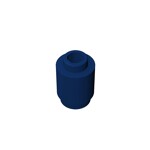 Brick Round 1 x 1 Open Stud #3062 - 140-Dark Blue