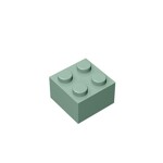 Brick 2 x 2 #3003 - 151-Sand Green