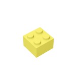 Brick 2 x 2 #3003 - 226-Bright Light Yellow