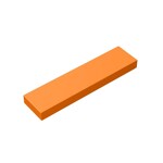 Tile 1 x 4 with Groove #2431  - 106-Orange