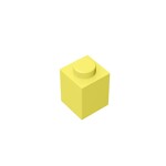 Brick 1 x 1 #3005 - 226-Bright Light Yellow