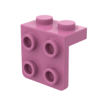 Bracket 1 x 2 - 2 x 2 #44728  - 221-Dark Pink