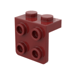 Bracket 1 x 2 - 2 x 2 #44728  - 154-Dark Red