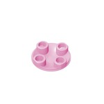 Plate Round 2 x 2 with Rounded Bottom - Boat Stud #2654  - 222-Bright Pink