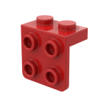 Bracket 1 x 2 - 2 x 2 #44728  - 21-Red