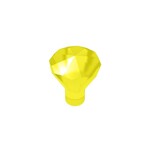 Rock 1 x 1 Jewel 24 Facet #30153 - 44-Trans-Yellow