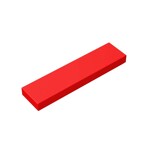 Tile 1 x 4 with Groove #2431  - 21-Red