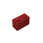 Brick 1 x 2 #3004 - 154-Dark Red