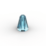 Cone 2 x 2 x 2 with Completely Open Stud #14918 - 42-Trans-Light Blue