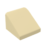 Slope 30 1 x 1 x 2/3 (Cheese Slope) #50746 - 5-Tan