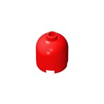 Brick Round 2 x 2 x 1 2/3 Dome Top [Undetermined Stud] #30151 - 21-Red