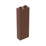 Brick 1 x 2 x 5 #2454 - 192-Reddish Brown