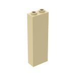 Brick 1 x 2 x 5 #2454 - 5-Tan