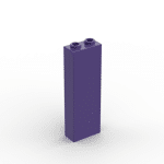 Brick 1 x 2 x 5 #2454 - 268-Dark Purple