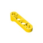 Technic Beam 1 x 4 Thin with Stud Connector #32006 - 24-Yellow